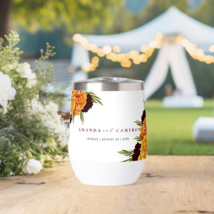 Elegant Burgundy Red "MARIGOLD" Wedding