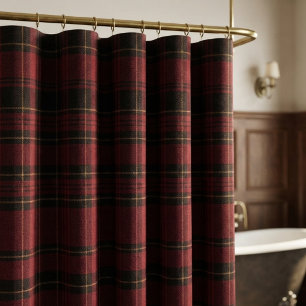 Elegant Burgundy Tartan