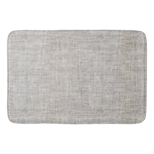 Elegant Burlap Bath Mat (Front)