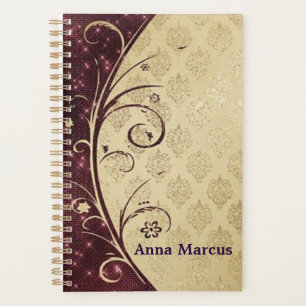 "Elegant Burnt Henna" Personalized Planner