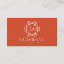 Elegant Burnt Orange Masseuse Spa Professional