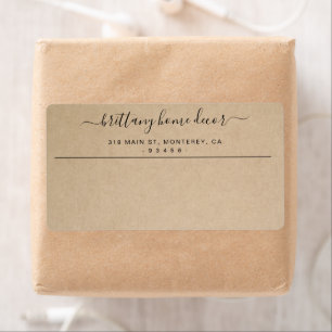 Elegant Business Brown Rustic Shipping