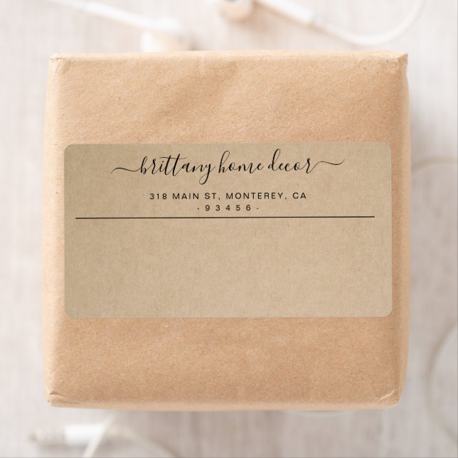 Elegant Business Brown Rustic Shipping (Insitu)