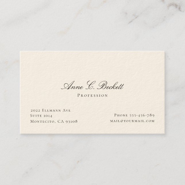 Elegant  business card (Front)