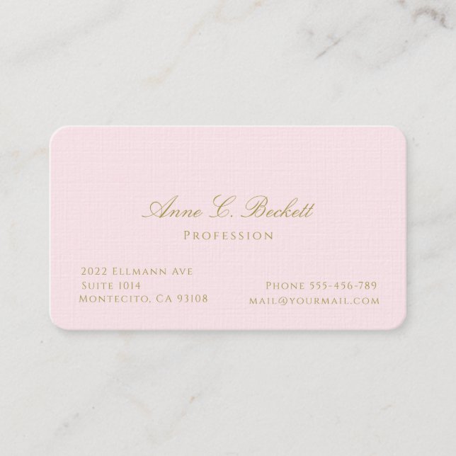 Elegant  business card (Front)
