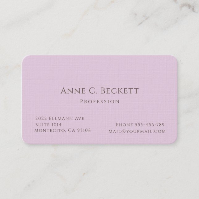 Elegant  business card (Front)
