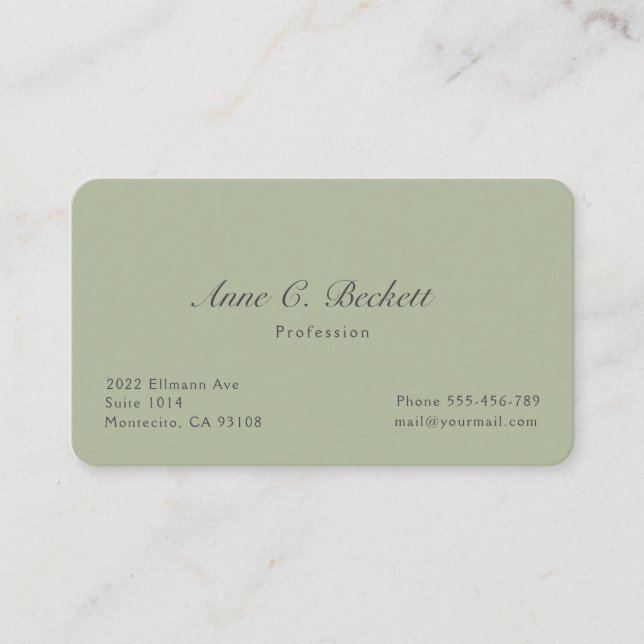 Elegant  business card (Front)