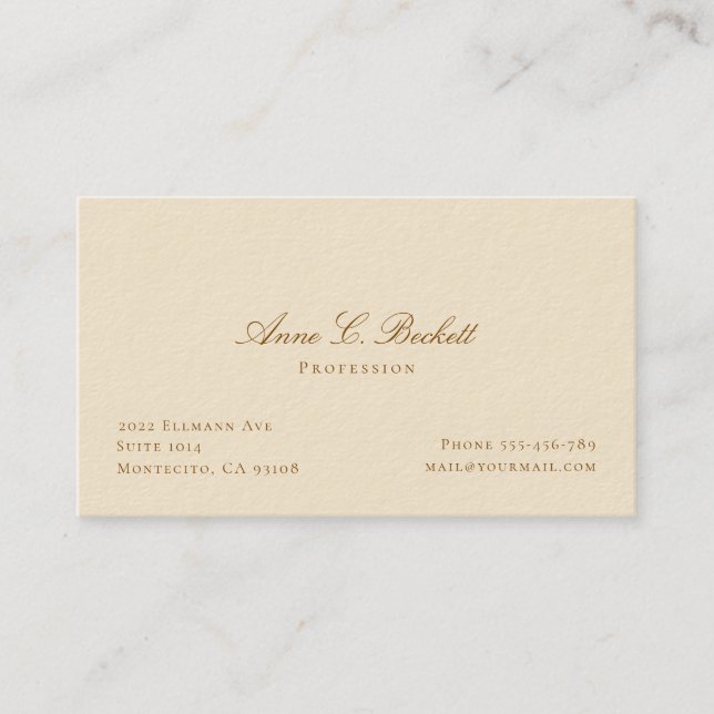 Elegant  business card (Front)