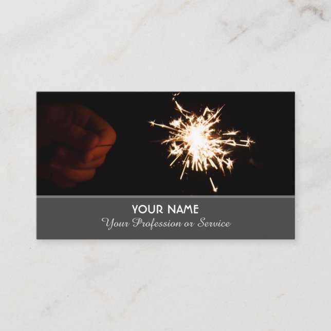 Elegant business card for service experts (Front)