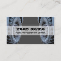 Elegant business card for wheel and tire experts