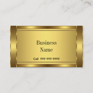 Elegant Business Card Gold