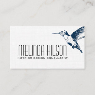 Elegant Business Card - Hummingbird