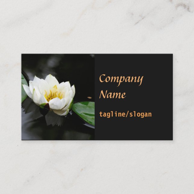 elegant business card lily double sided (Front)