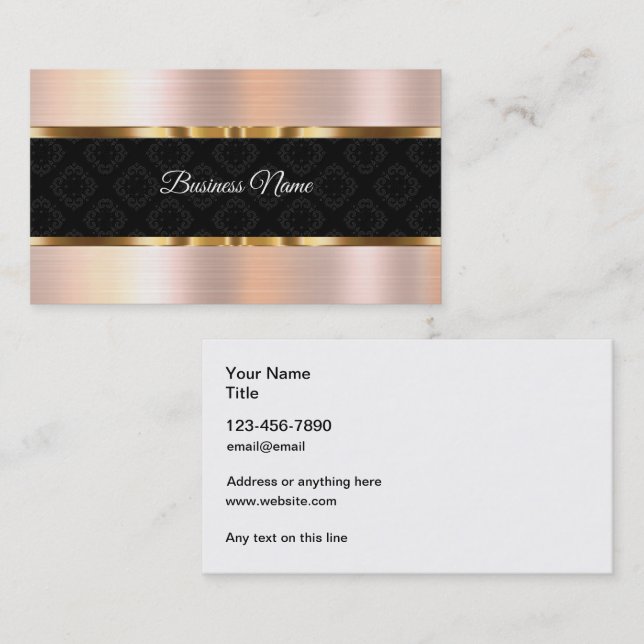 Elegant Business Cards With A Classy Design (Front/Back)