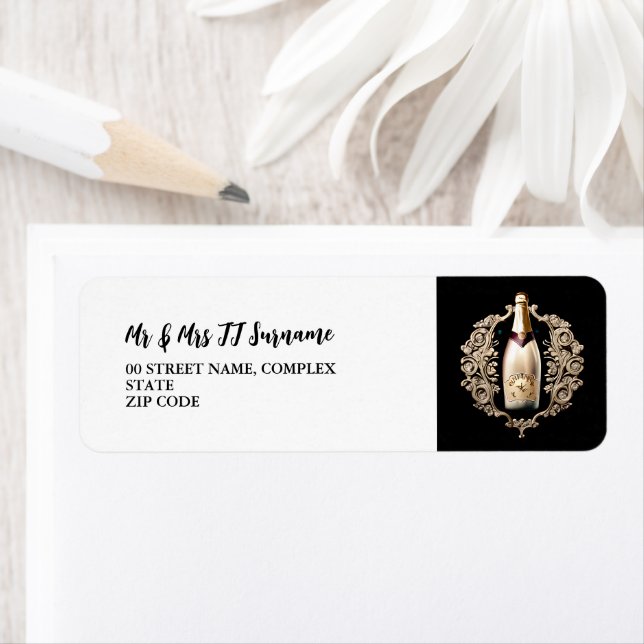 Elegant business event | spakling wine label (Insitu)