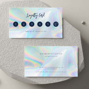 Elegant Business Iridescent Customer Loyalty Card