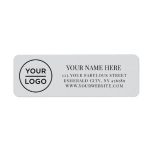 Elegant Business Logo Return Address