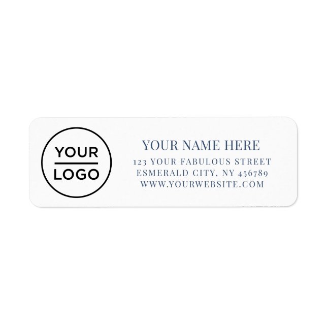 Elegant Business Logo Return Address (Devant)