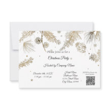 Elegant Bussines Christmas Party Invitation