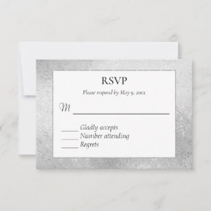 Elegant but simple gay Wedding Rsvp