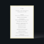 Elegant Butter Yellow Monogram Modern Wedding Program<br><div class="desc">Modern wedding programs featuring a clean design with serif and script fonts.</div>