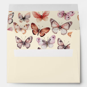 Elegant Butterflies Baby Bridal Shower CUSTOM Envelope