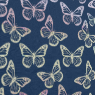    Elegant Butterflies Girly Cute Pretty Navy Blue Wallpaper