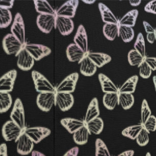 Elegant Butterflies Girly Cute Pretty Pink & Black Wallpaper