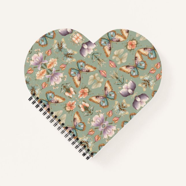 Elegant Butterfly Artisan  Notebook (Front)