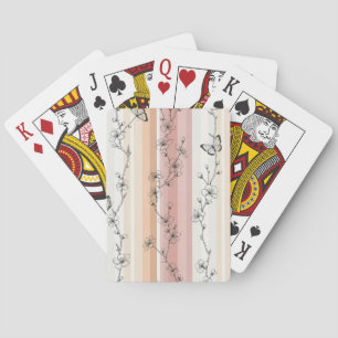 Elegant Butterfly Blossom (11) Playing Cards