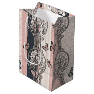 Elegant Butterfly Blossom (5) Medium Gift Bag