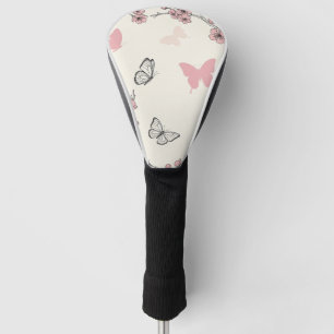 Elegant Butterfly Blossom (6) Golf Head Cover