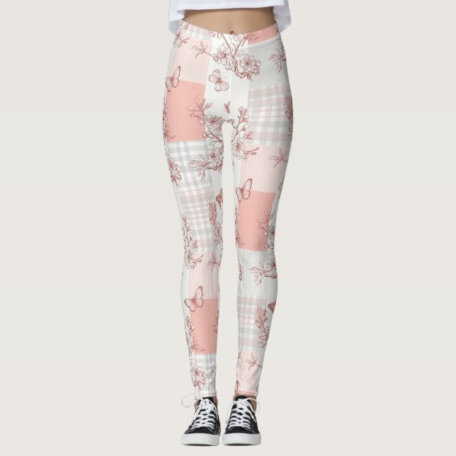 Elegant Butterfly Blossom (7) Leggings (Front)