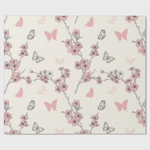Elegant Butterfly Blossom (9) Wrapping Paper