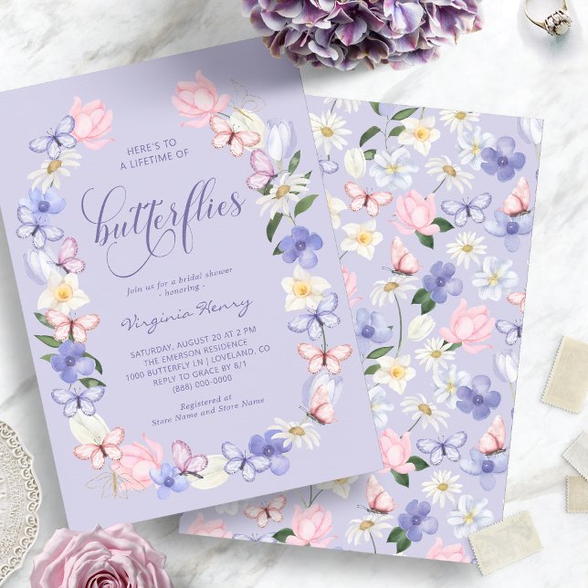 Elegant Butterfly Bridal Shower Invitation (Elegant Butterfly Bridal Shower Invitation
)