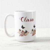 Elegant Butterfly Floral Aesthetic