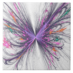 Elegant Butterfly Fractal Tile