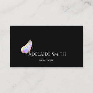 elegant butterfly logo business card