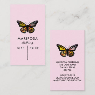 Elegant Butterfly Monarch CUSTOM PRICE TAG