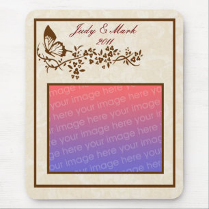 Elegant Butterfly Mouse Pad