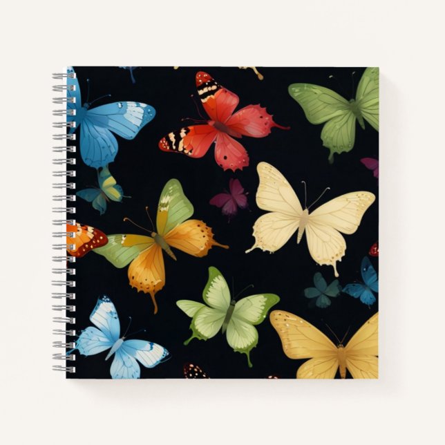 Elegant Butterfly Notebook (Front)