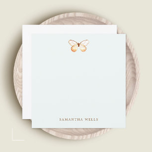 Elegant Butterfly Personalized Thank You Card