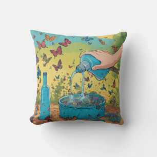 Elegant Butterfly Pillow