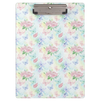 Elegant Butterfly Seamless Print Clipboard