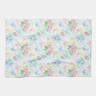 Elegant Butterfly Seamless Print Kitchen Towel