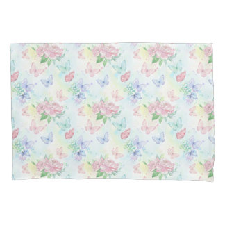 Elegant Butterfly Seamless Print Pillowcase