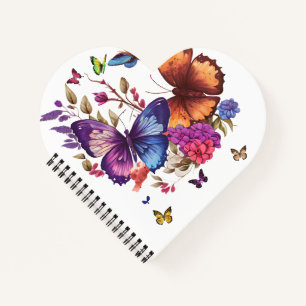 Elegant Butterfly Spiral Notebook