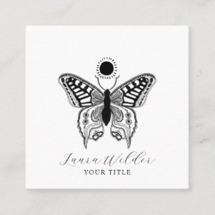 Elegant Butterfly Sun Calling Card