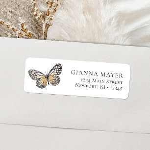 Elegant Butterfly Wildflower Graduation