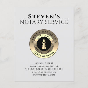 Elegant button stamp sign classy  flyer